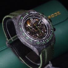 將圖片載入圖庫檢視器 Cebrodz夜光碳纖導柱輪機械錶