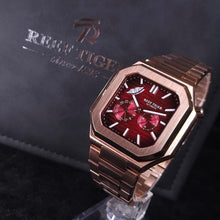 將圖片載入圖庫檢視器 Reef Tiger方型自動機械錶