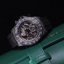 將圖片載入圖庫檢視器 Cebrodz夜光碳纖導柱輪機械錶