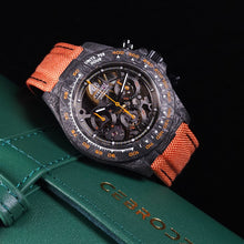 將圖片載入圖庫檢視器 Cebrodz夜光碳纖導柱輪機械錶