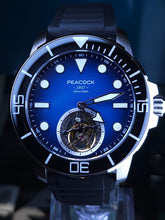 將圖片載入圖庫檢視器 全新Peacock孔雀陀飛輪腕錶