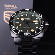 Load image into Gallery viewer, Tophill GMT潛水錶