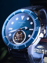 將圖片載入圖庫檢視器 全新Peacock孔雀陀飛輪腕錶