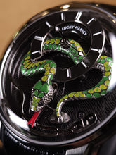 Load image into Gallery viewer, Lucky Harvey整點自嗚蛇動偶自動機械錶(限量版)