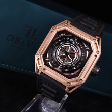 將圖片載入圖庫檢視器 Oblvlo方型自動機械錶