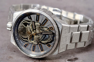 Bolt-68 NEO系列十週年紀念骷髏機械錶 銀色版本
