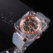 將圖片載入圖庫檢視器 Oblvlo水晶殼透視自動機械錶
