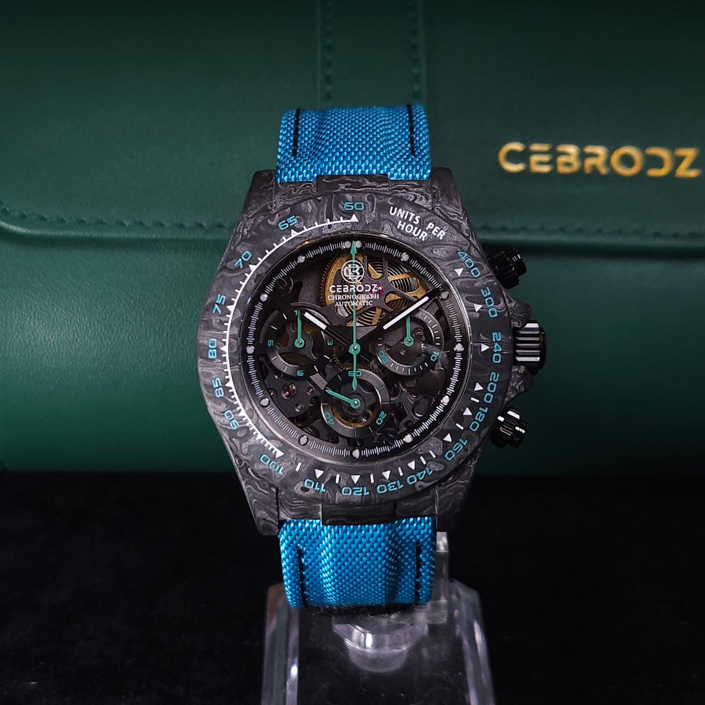 Cebrodz夜光碳纖導柱輪機械錶