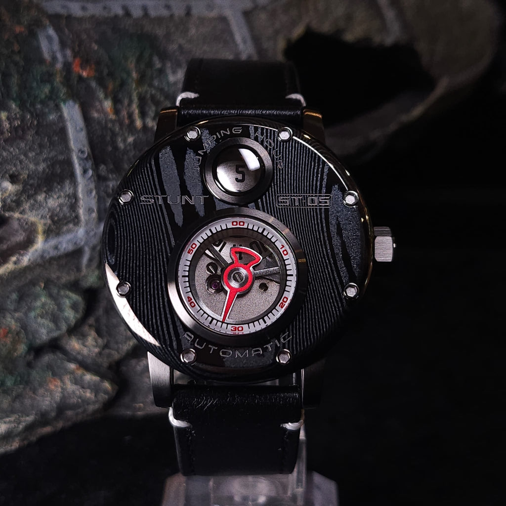 ST-05 Stunt The Challenger ( Jumping hour 大馬士革鋼 自動機械錶)