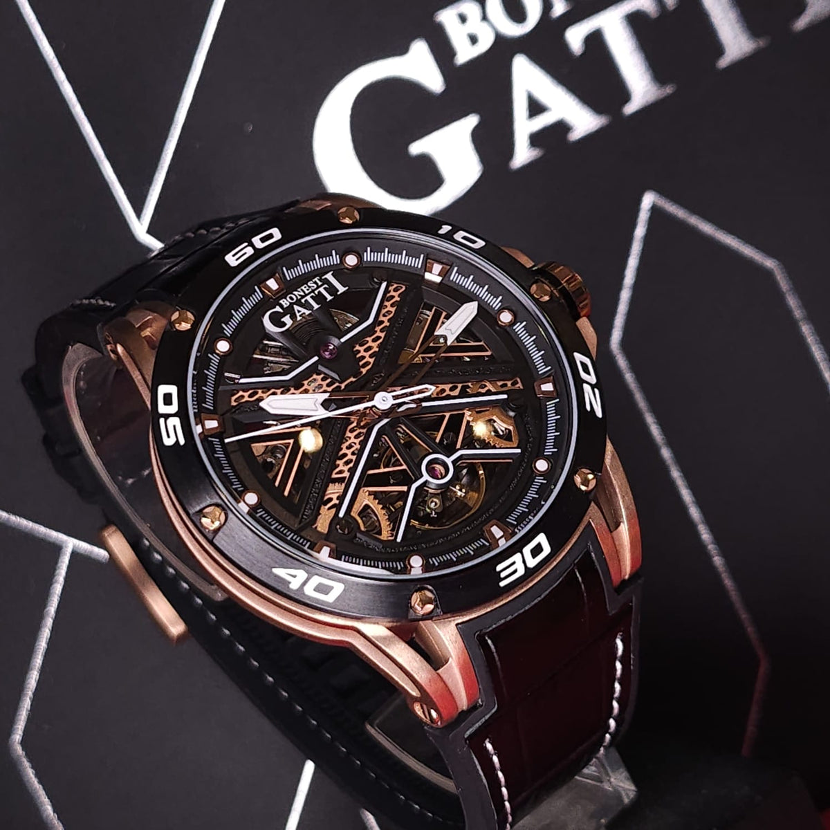Bonest Gatti BG4601 透視自動機械錶