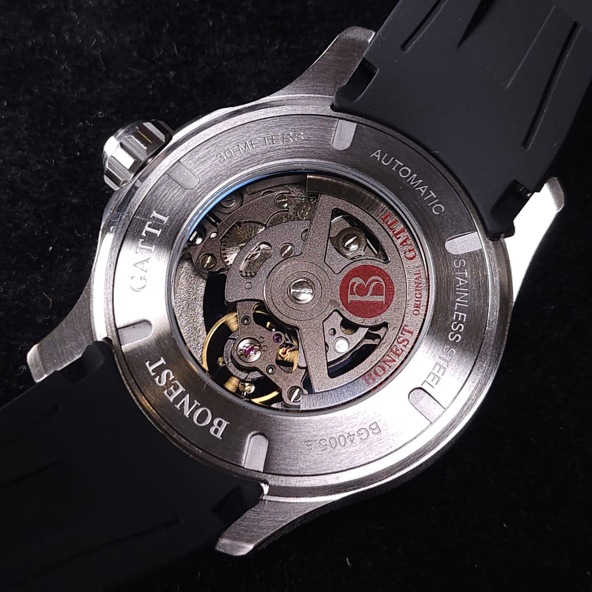 Bonest Gatti BG4005 賽車系列透視機械錶