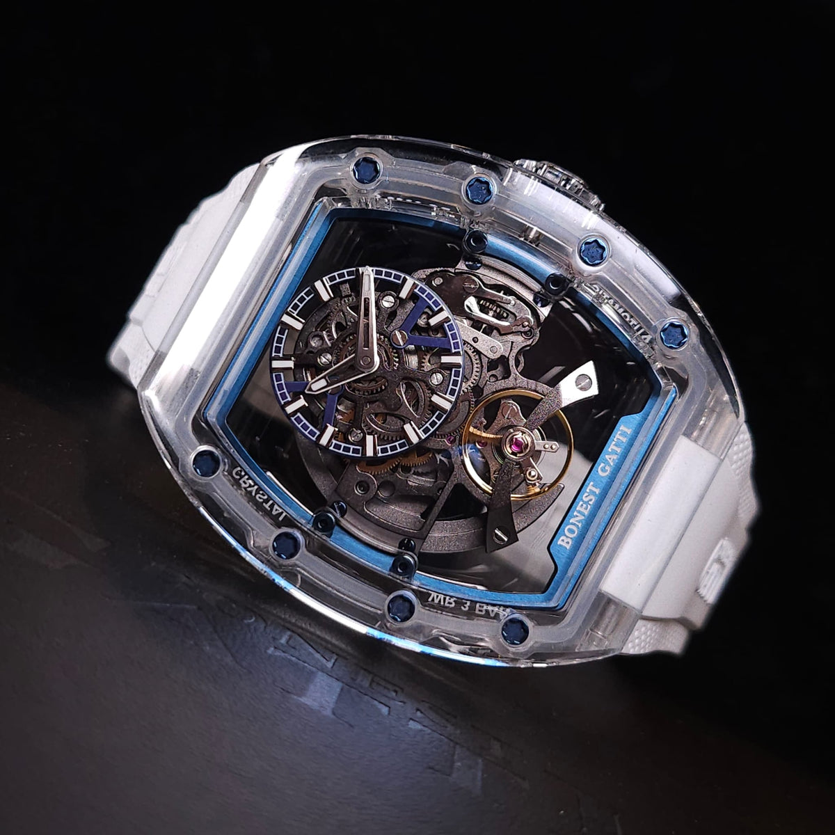 Bonest Gatti BG6005 k9水晶殼機械錶