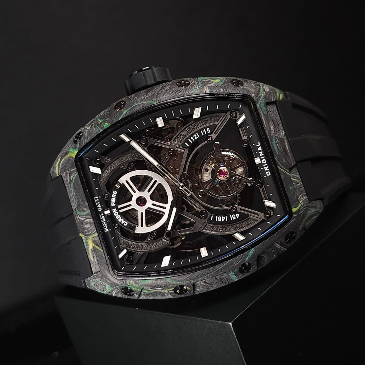 Bonest gatti BG7003 碳纖酒桶型陀飛輪