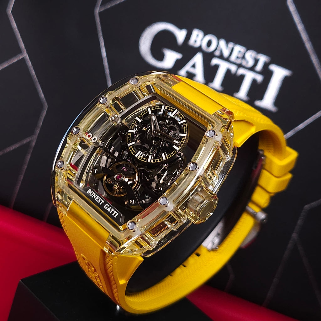Bonest Gatti BG6005 k9水晶殼機械錶