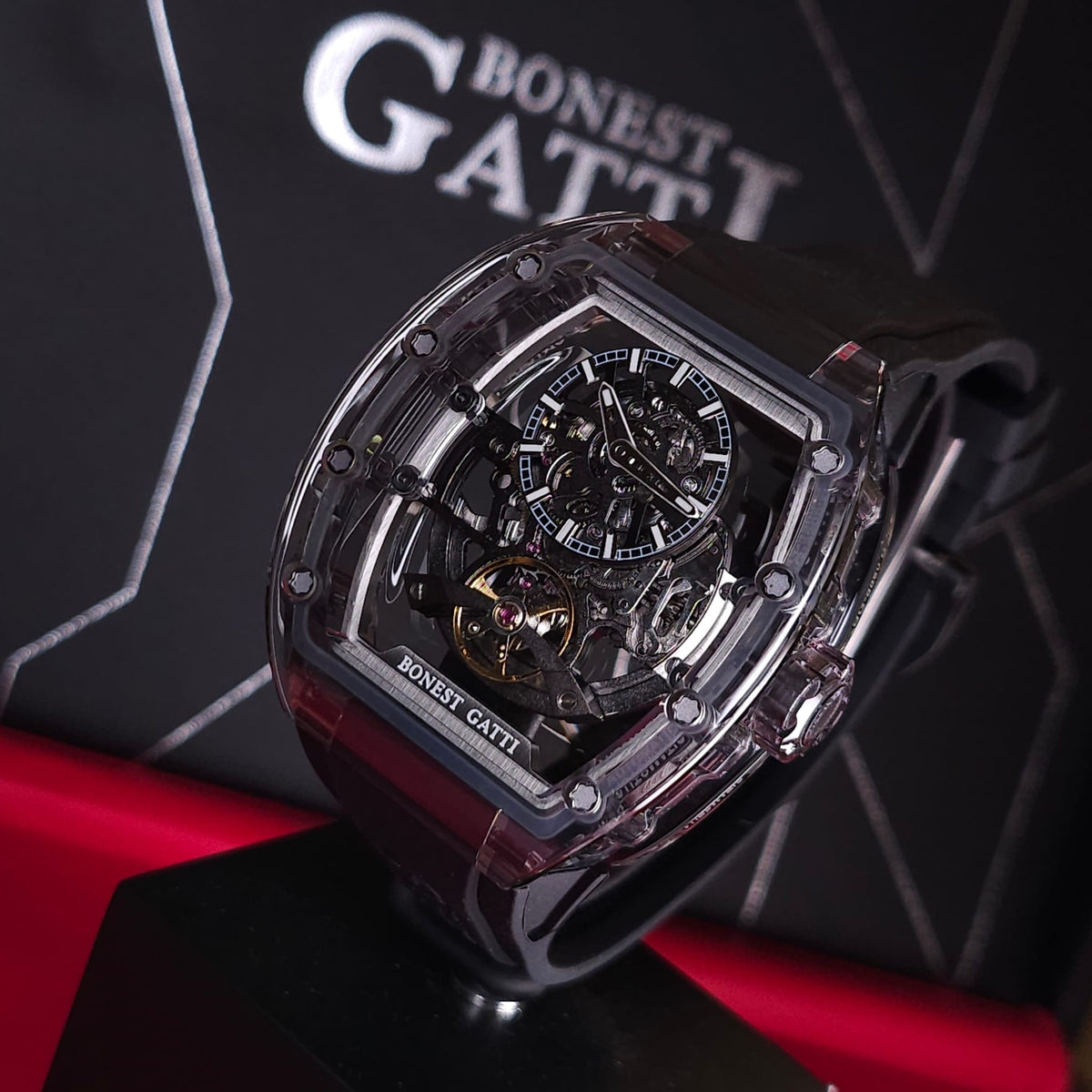 Bonest Gatti BG6005 k9水晶殼機械錶