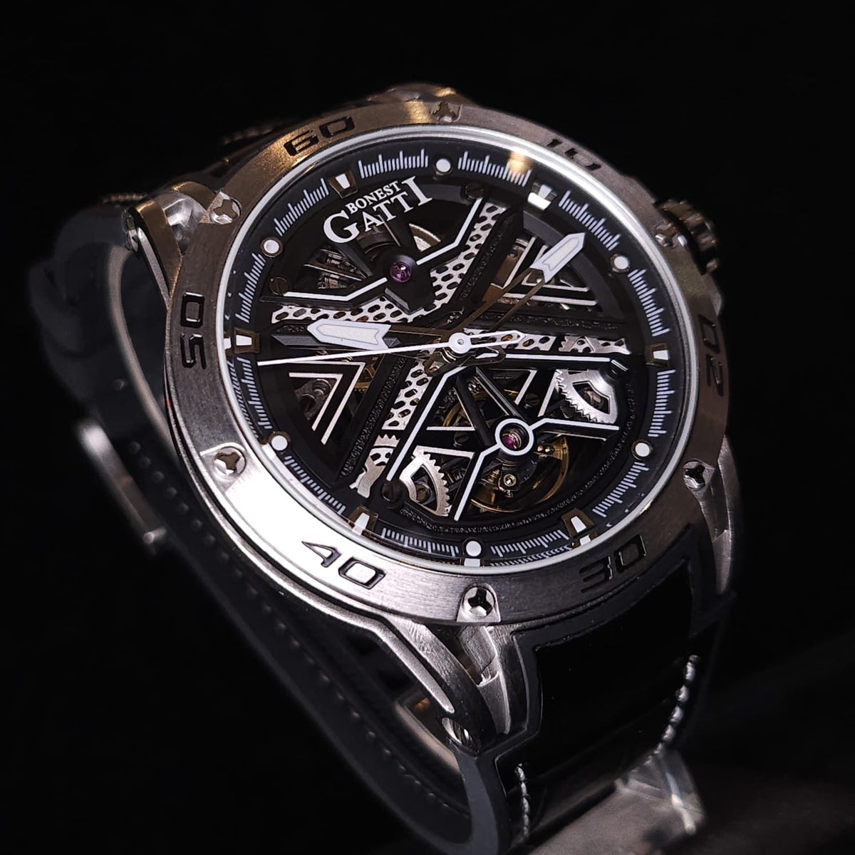 Bonest Gatti BG4601 透視自動機械錶