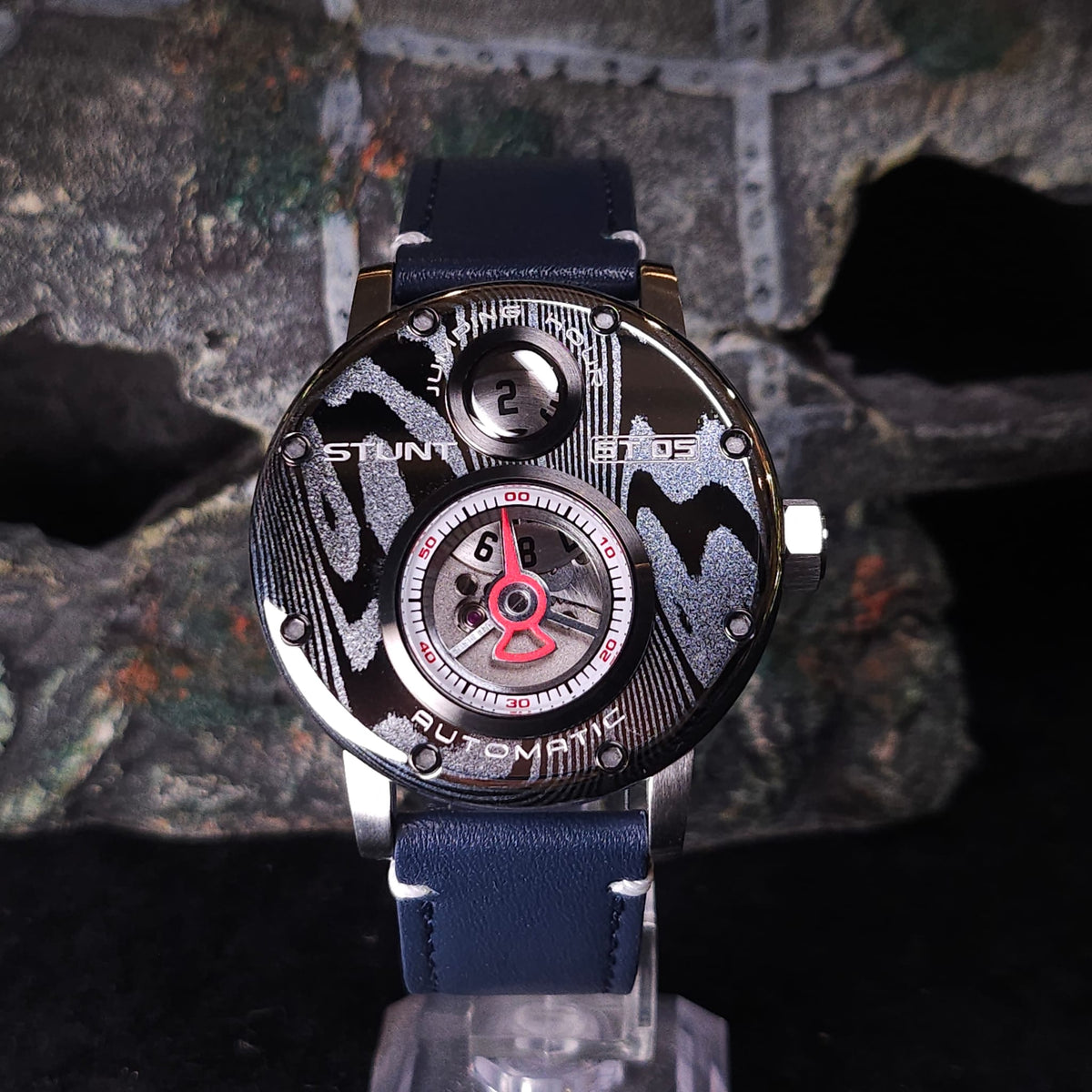 ST-05 Stunt The Challenger ( Jumping hour 大馬士革鋼 自動機械錶)