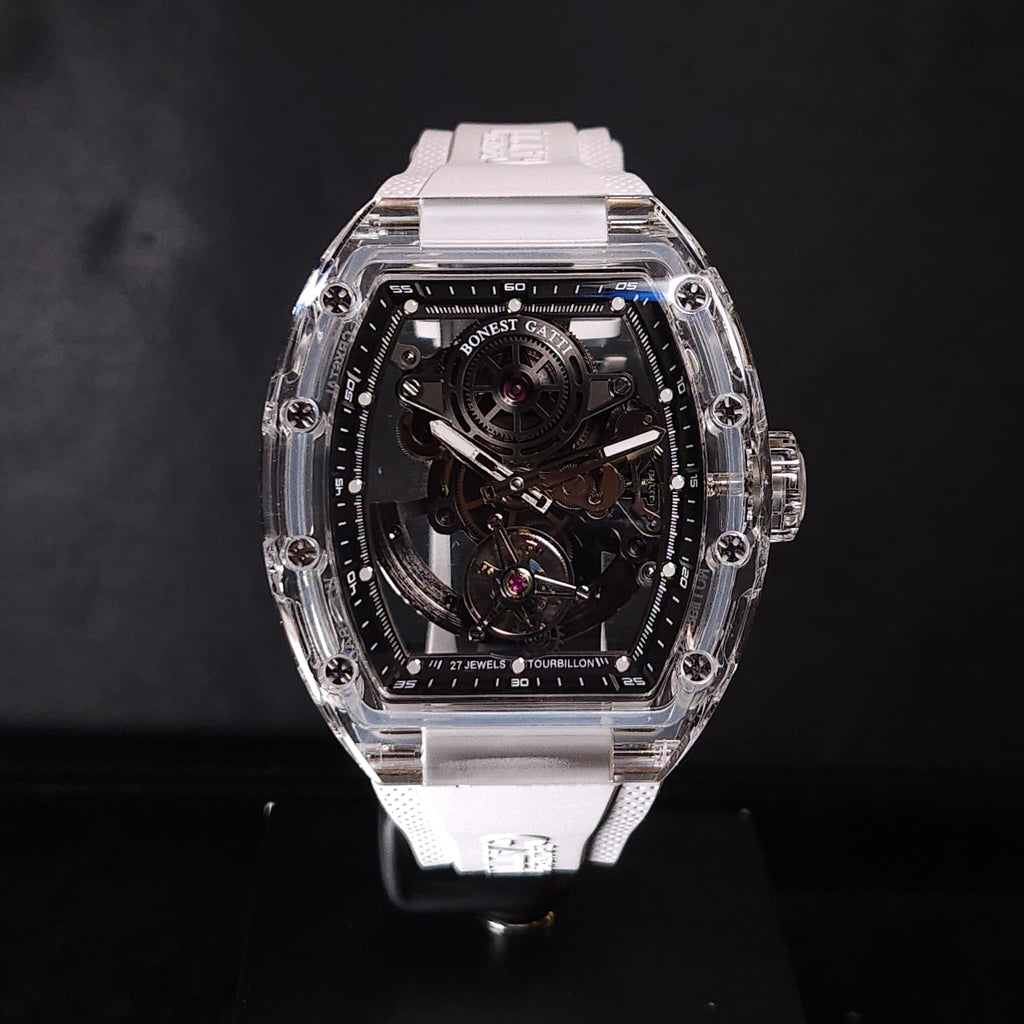 Bonest Gatti BG7001 K9水晶殼自動陀飛輪機械錶