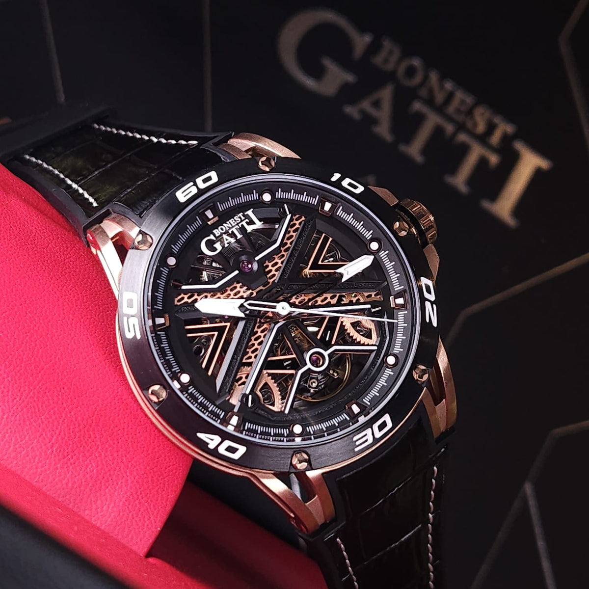 Bonest Gatti BG4601 透視自動機械錶