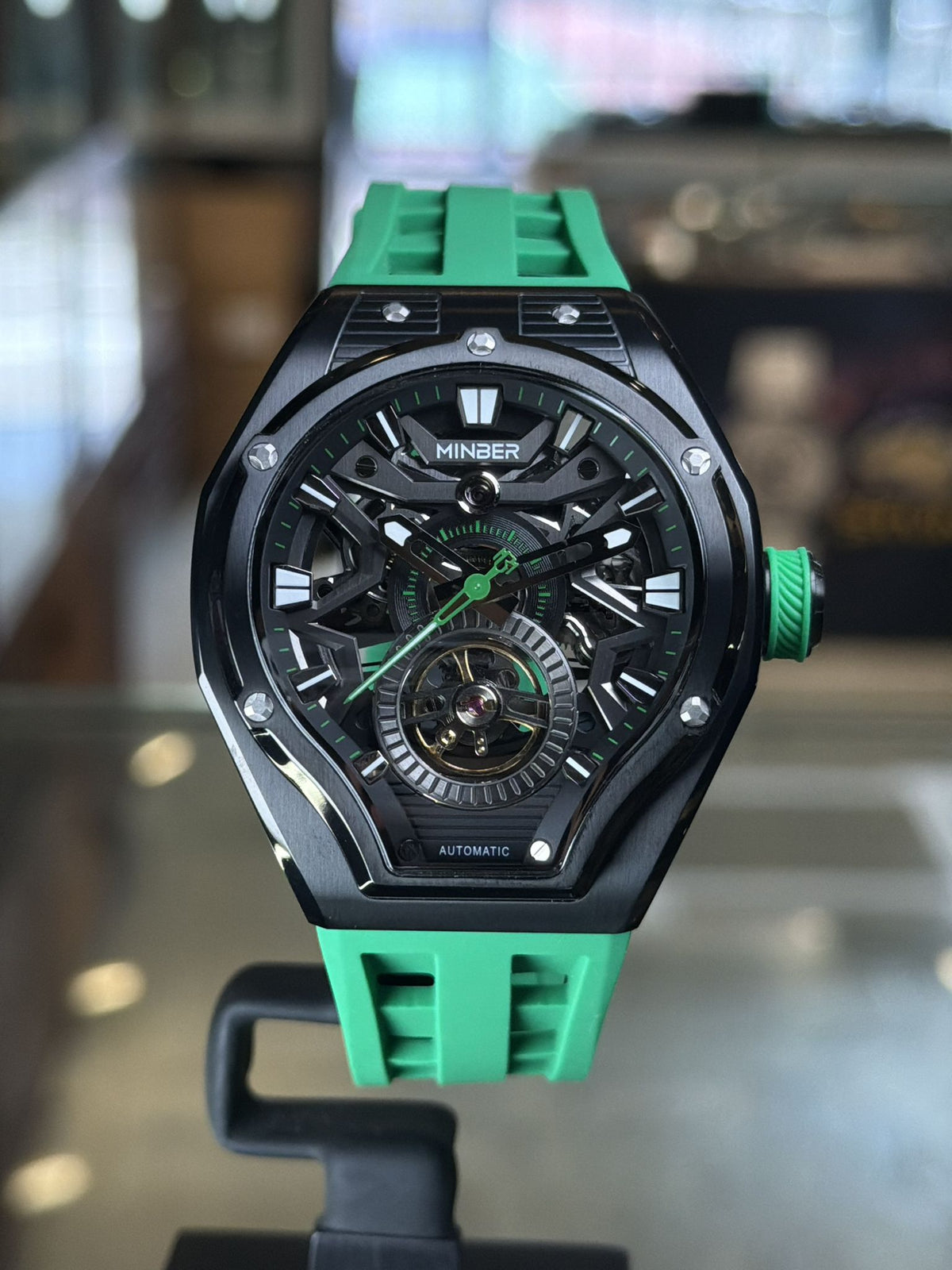Minber  9045 Automatic Skeleton Watch 最新自動機械錶