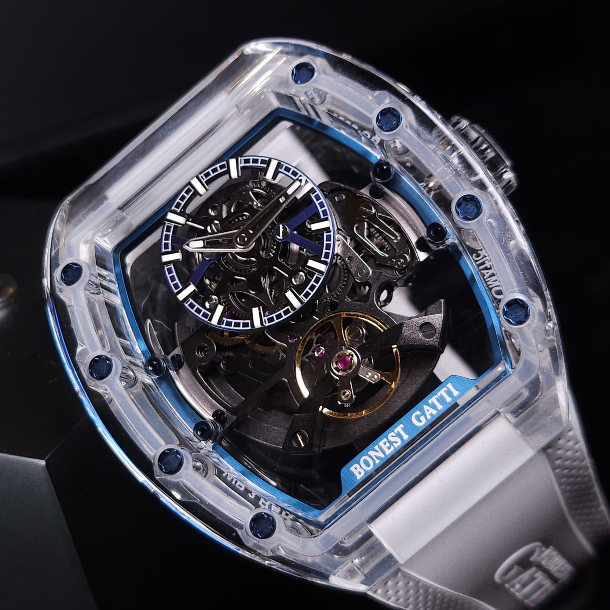 Bonest Gatti BG6005 k9水晶殼機械錶