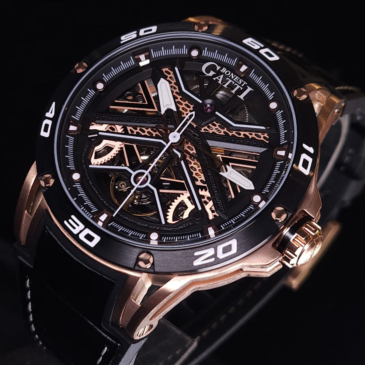 Bonest Gatti BG4601 透視自動機械錶