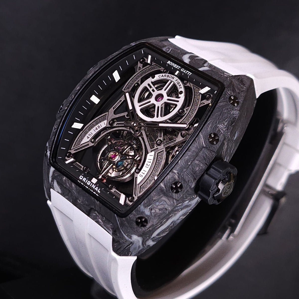 Bonest gatti BG7003 碳纖酒桶型陀飛輪