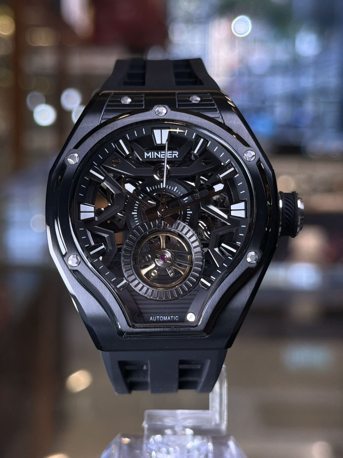 Minber  9045 Automatic Skeleton Watch 最新自動機械錶