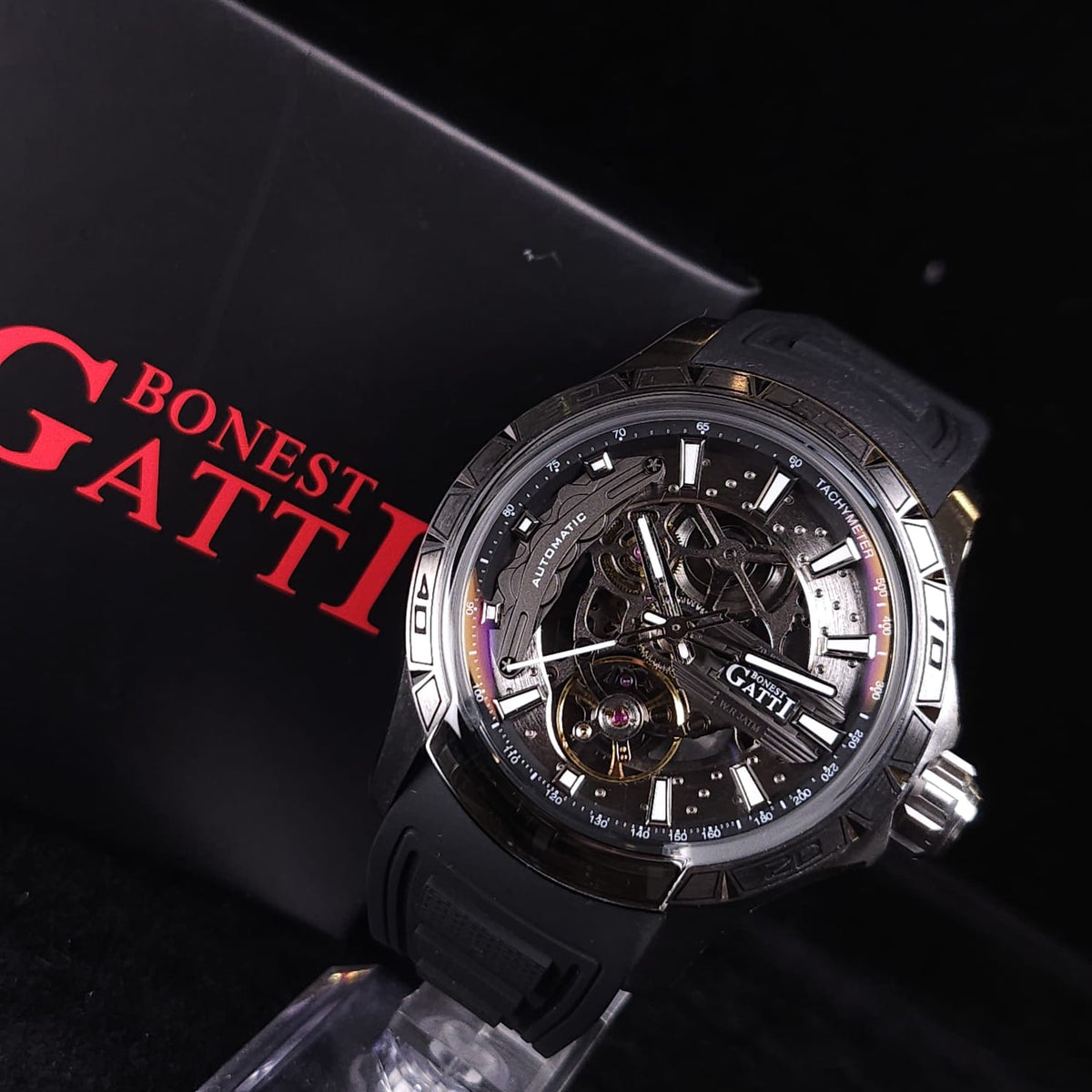 Bonest Gatti BG4005 賽車系列透視機械錶