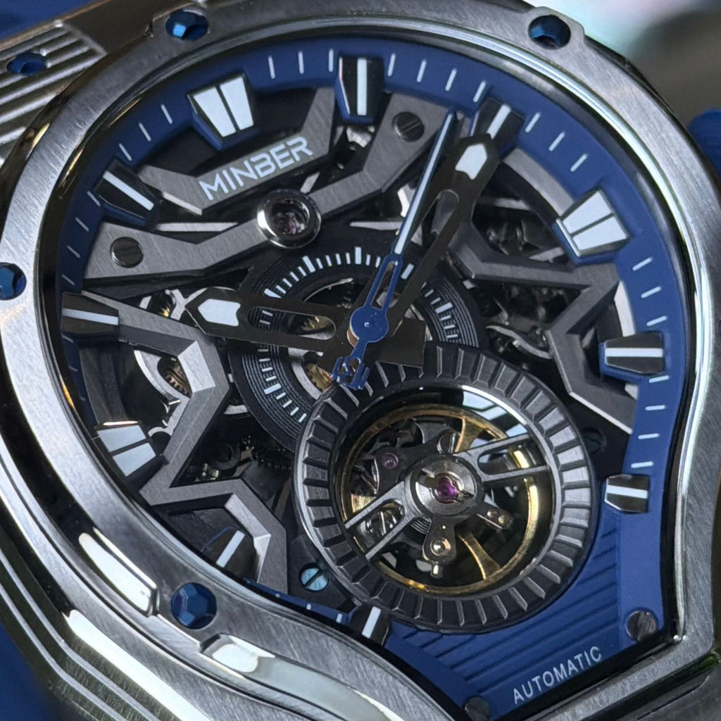 Minber  9045 Automatic Skeleton Watch 最新自動機械錶