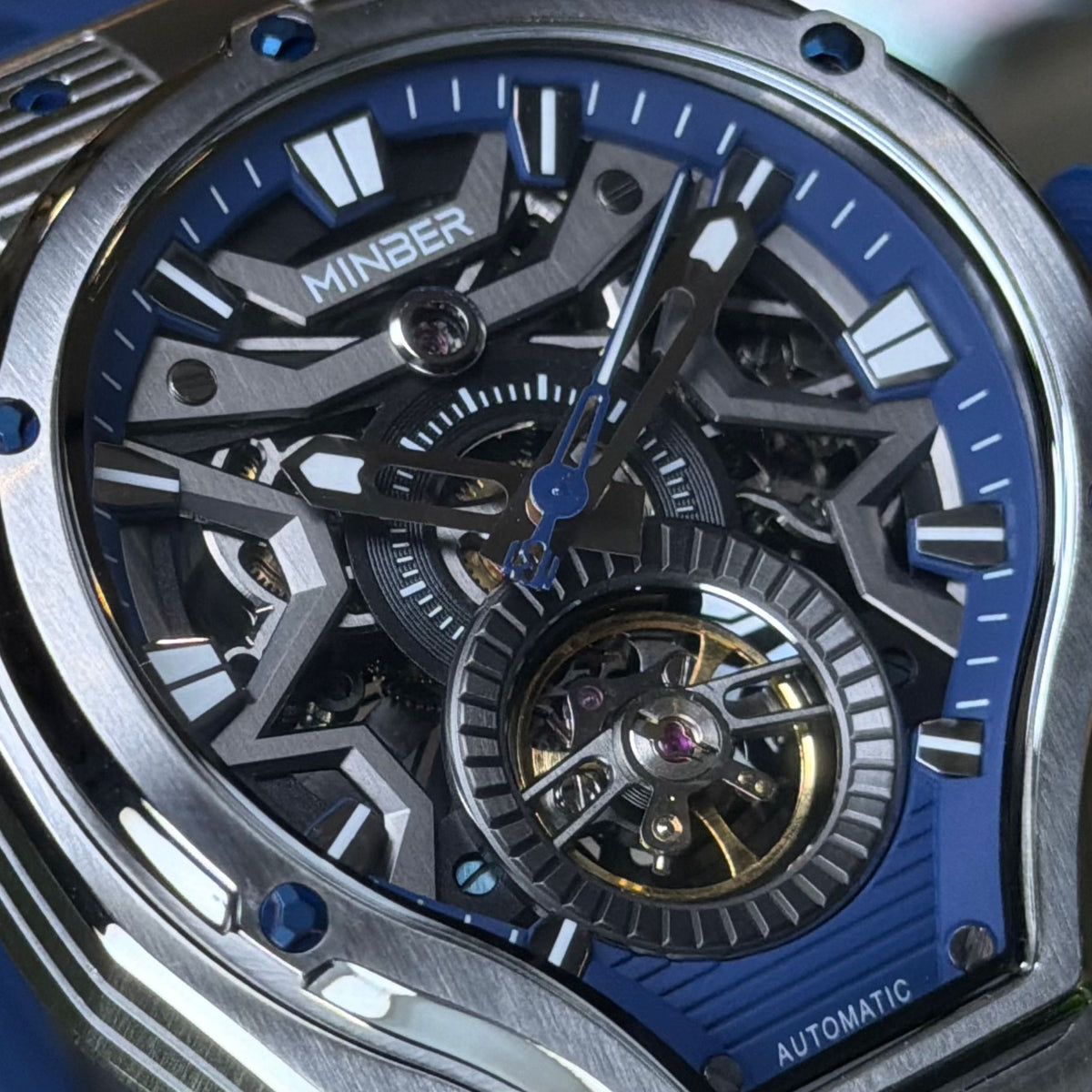Minber  9045 Automatic Skeleton Watch 最新自動機械錶