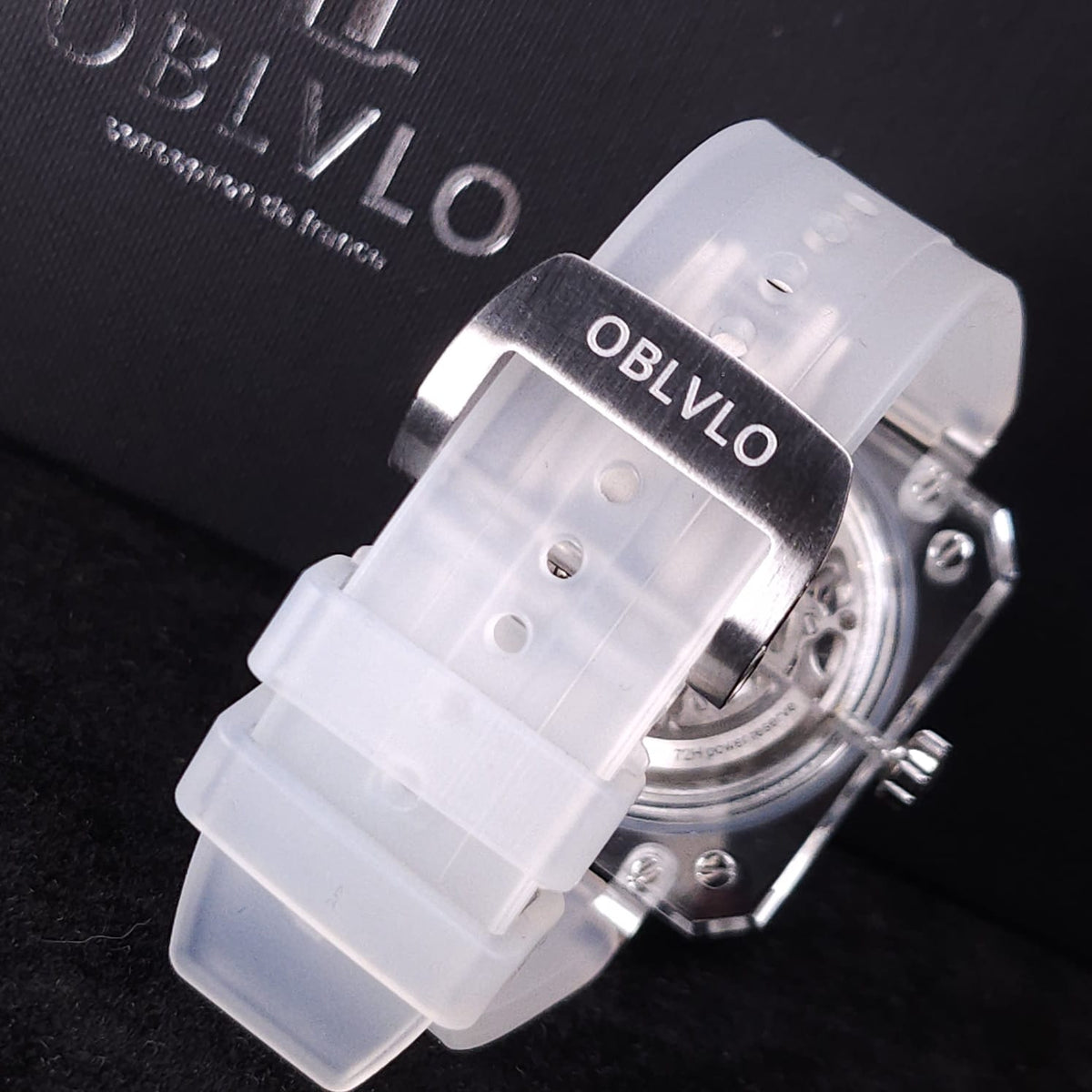 Oblvlo水晶殼透視自動機械錶