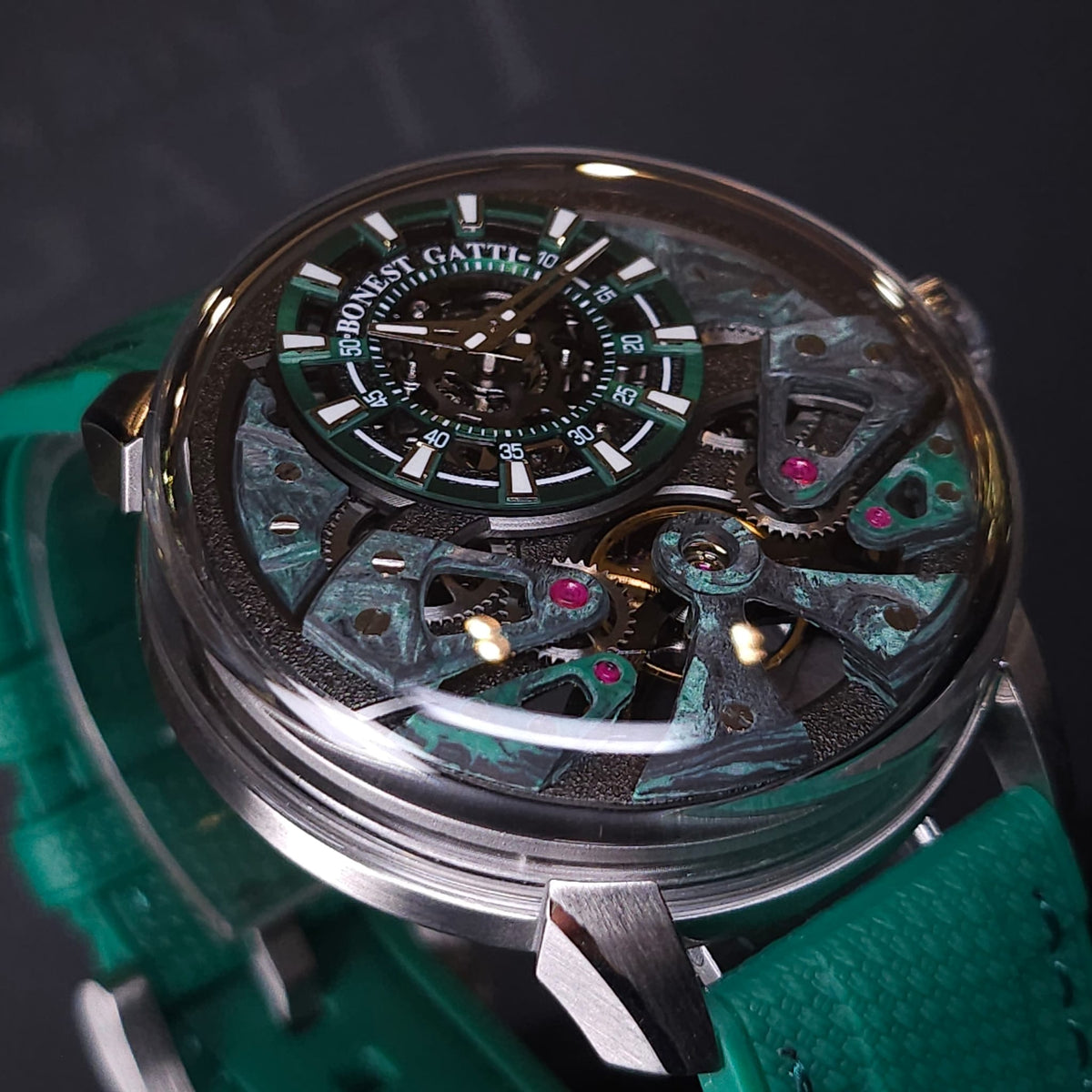Bonest Gatti BG4002 碳纖夜光錶盤自動機械錶