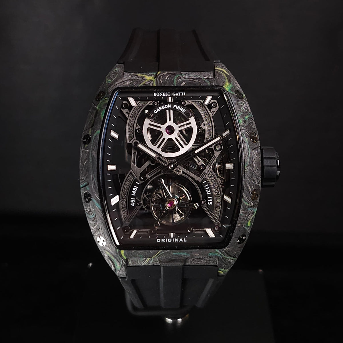Bonest gatti BG7003 碳纖酒桶型陀飛輪