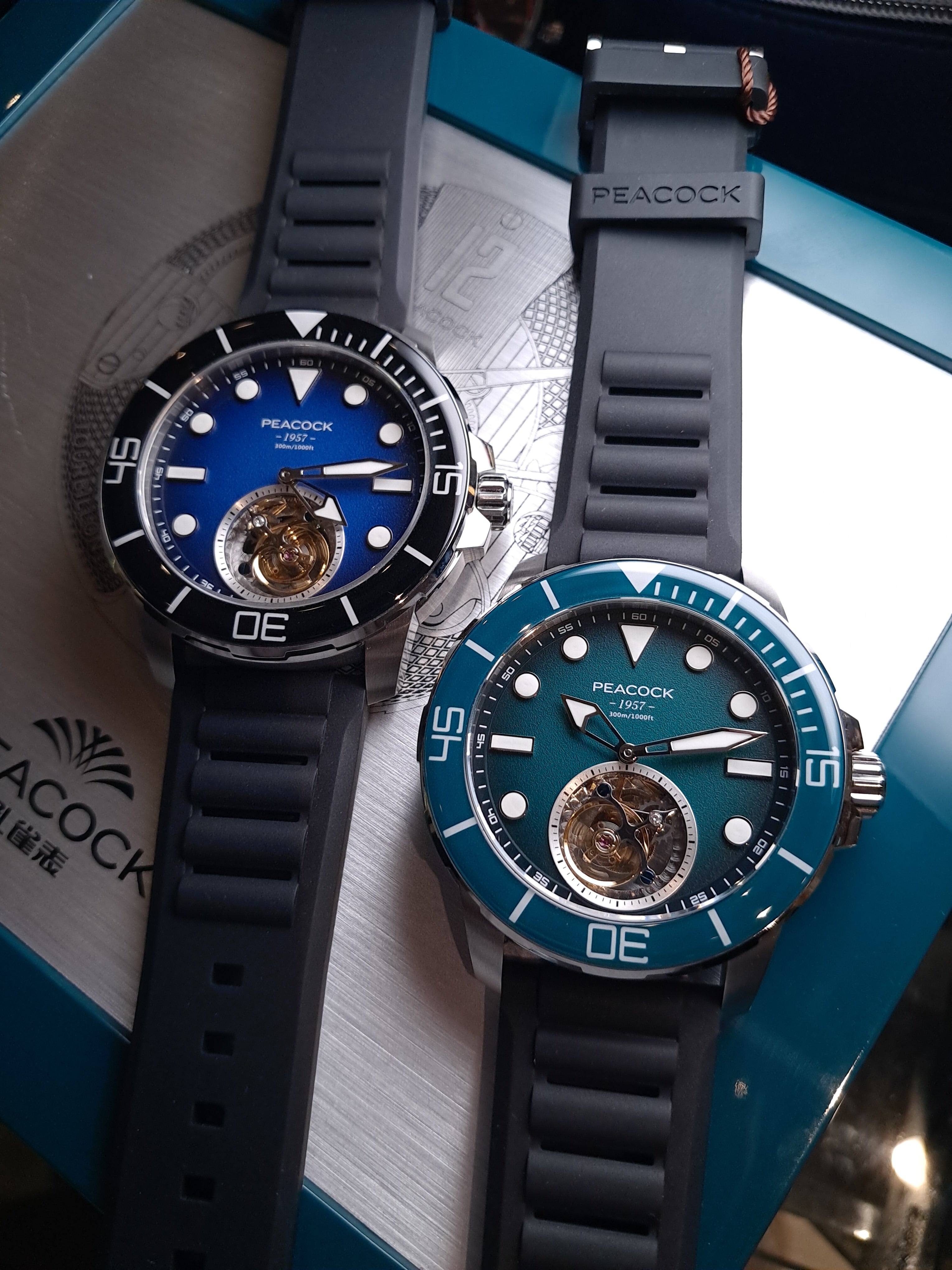 全新Peacock孔雀陀飛輪腕錶– AUTOSHOPHK