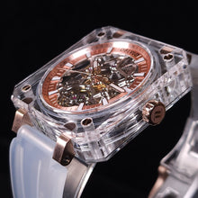 將圖片載入圖庫檢視器 Oblvlo水晶殼透視自動機械錶
