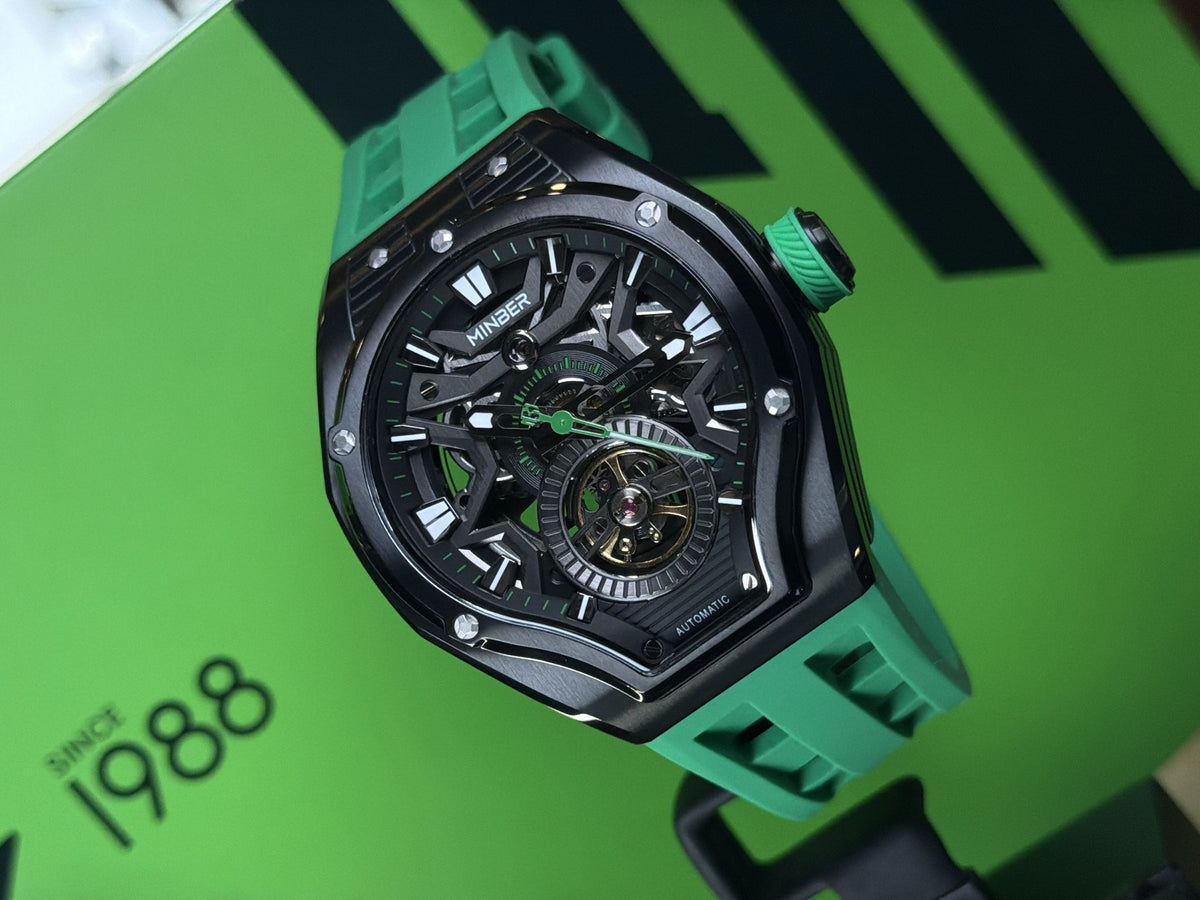 Minber  9045 Automatic Skeleton Watch 最新自動機械錶