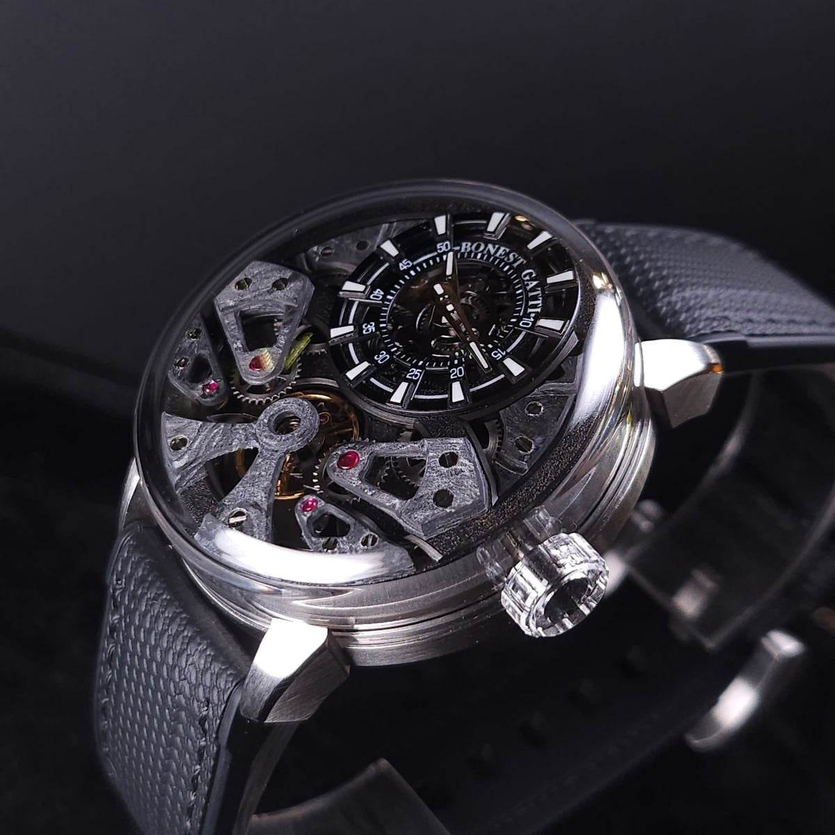 Bonest Gatti BG4002 碳纖夜光錶盤自動機械錶