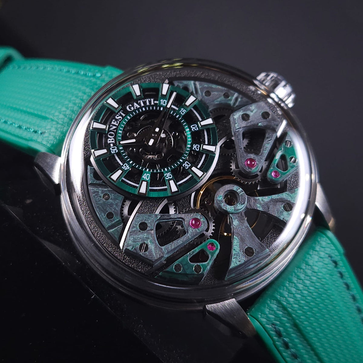 Bonest Gatti BG4002 碳纖夜光錶盤自動機械錶