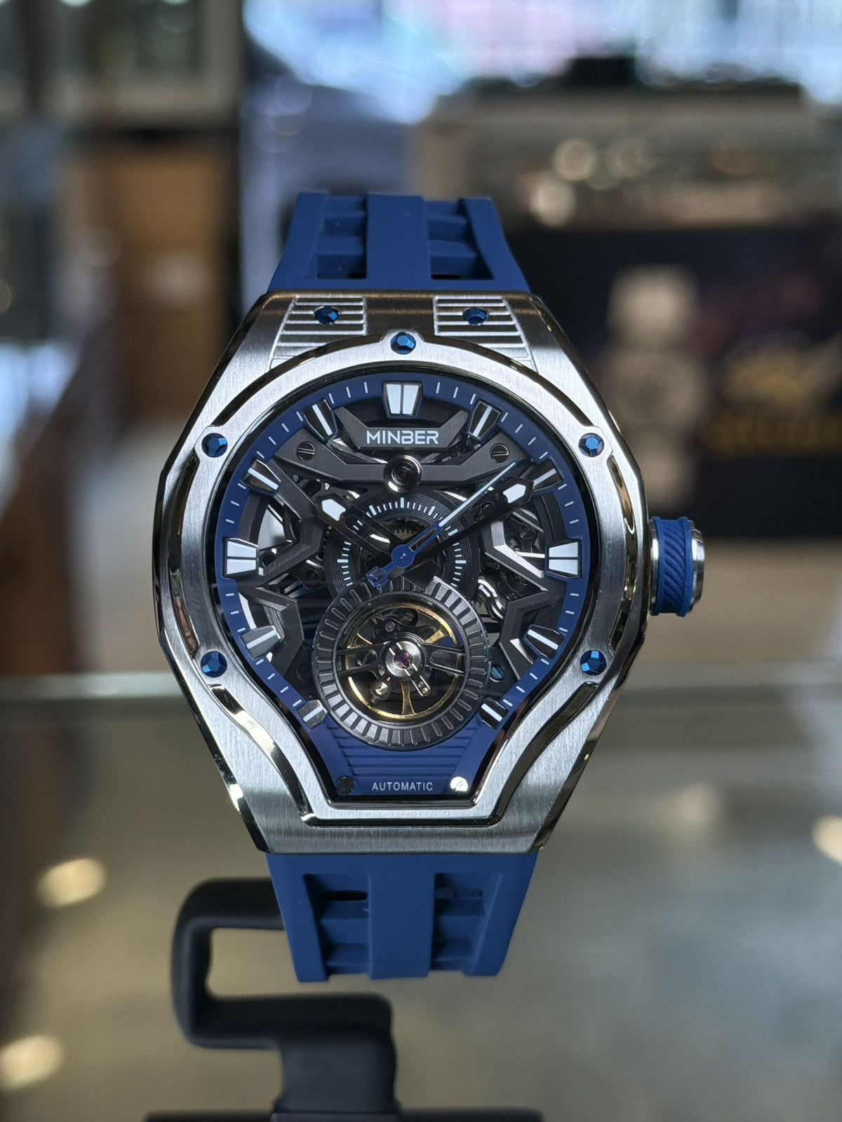 Minber  9045 Automatic Skeleton Watch 最新自動機械錶