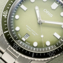 將圖片載入圖庫檢視器 Oris最新Diver sixty five Date森林綠面
