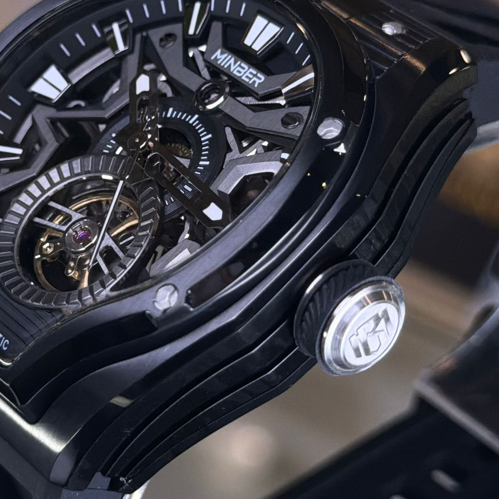 Minber  9045 Automatic Skeleton Watch 最新自動機械錶