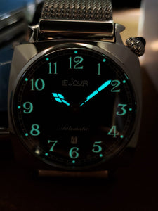 Le Jour Heritage方形懷舊機械錶