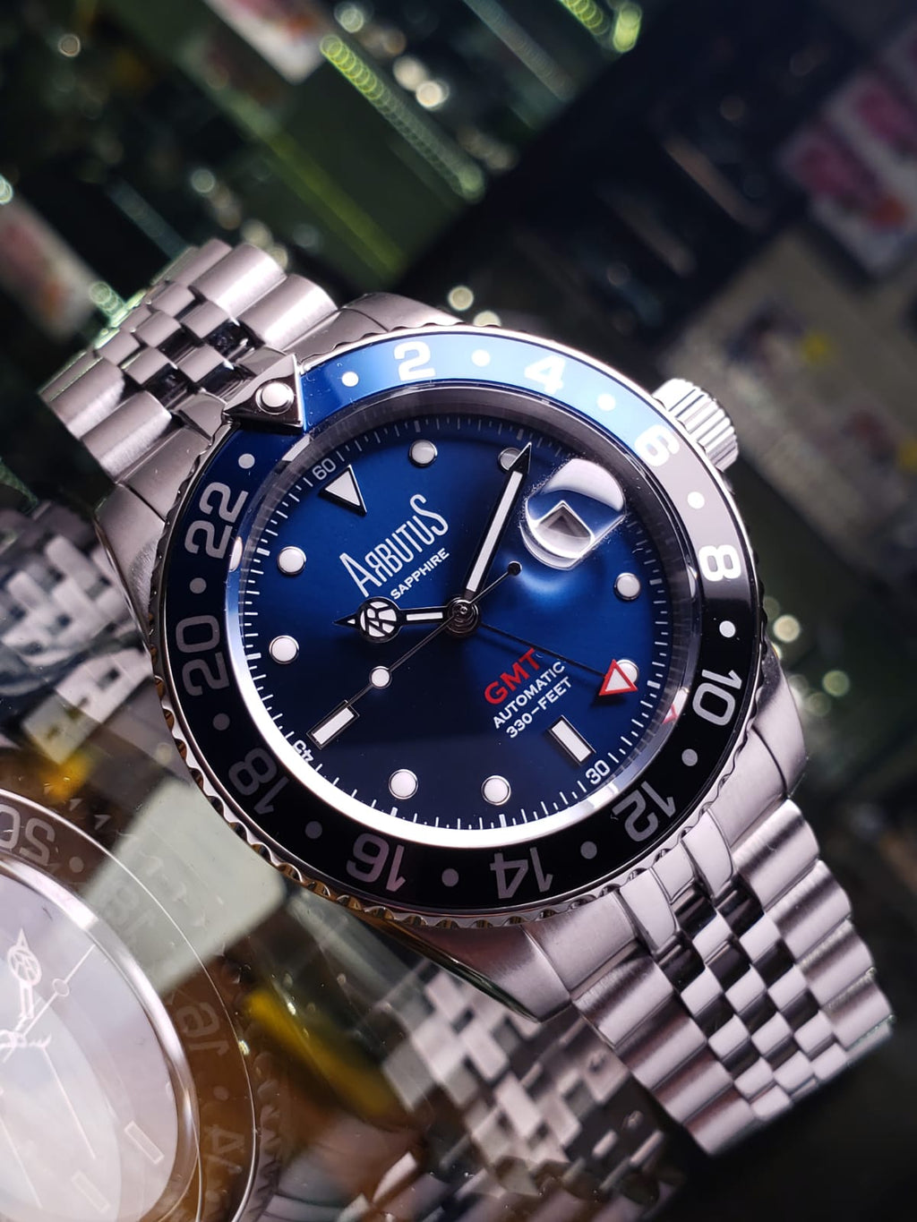 ARBUTUS GMT 機械錶