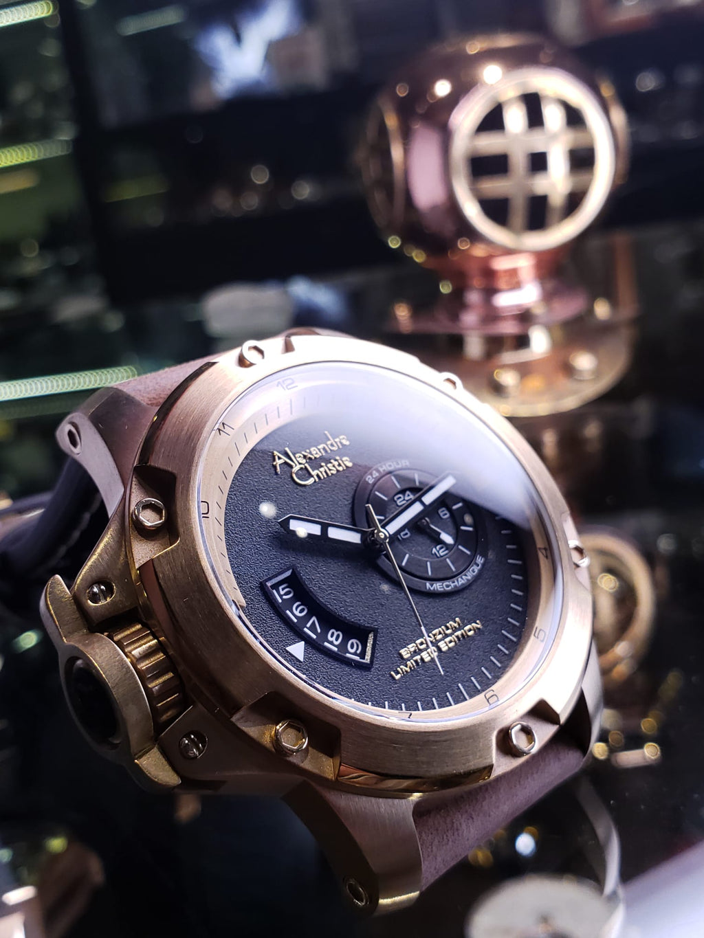Alexandre Christie 青銅機械錶